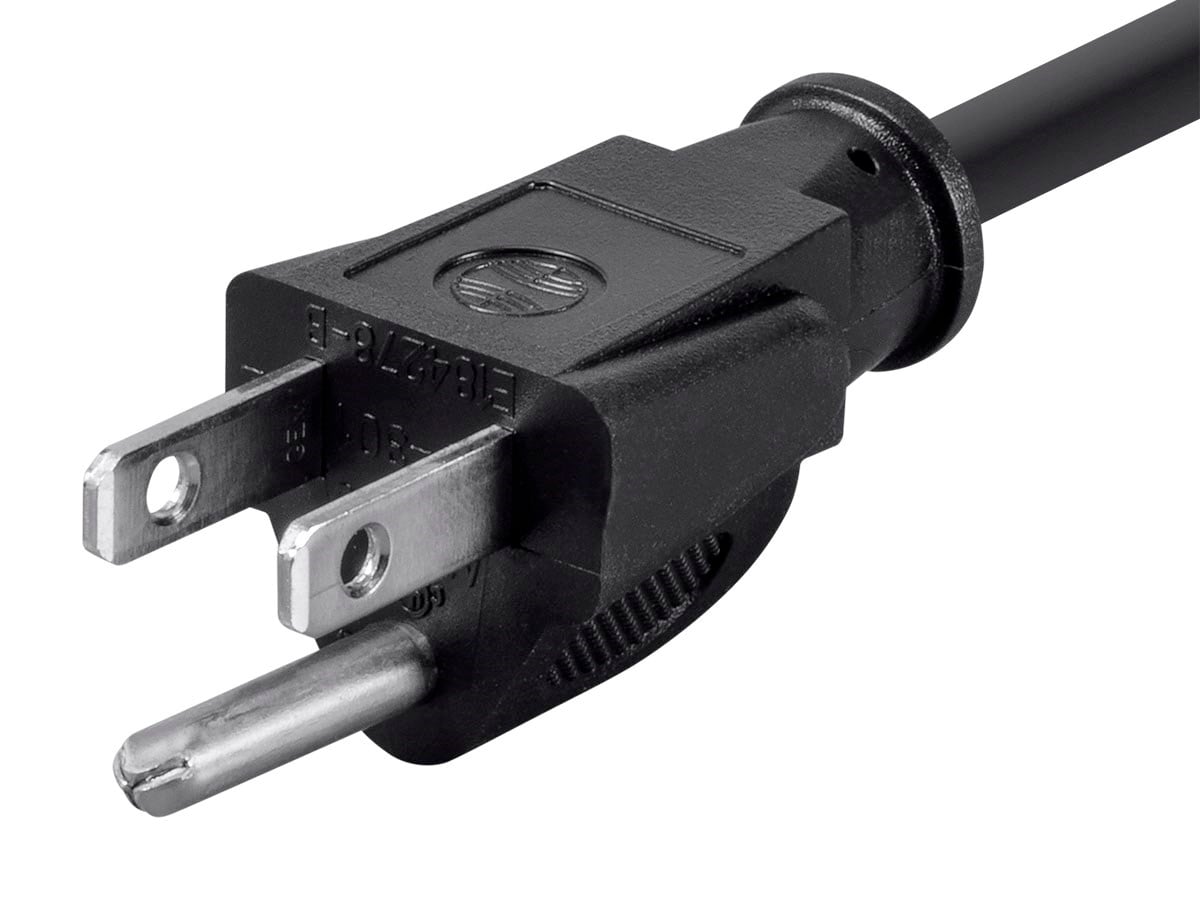 Monoprice Power Cord - NEMA 5-15P to IEC 60320 C13, 18AWG, 10A
