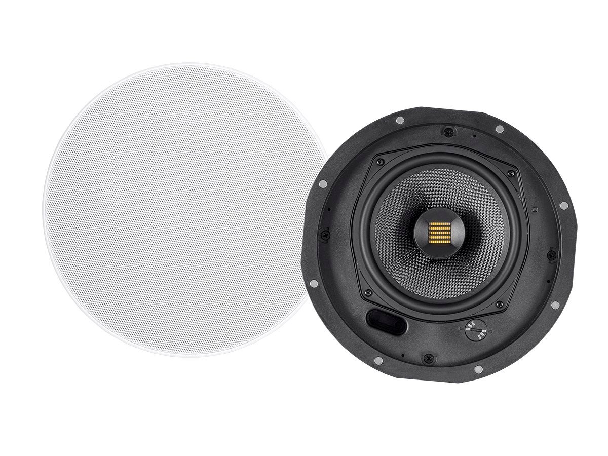 Monoprice Amber Ceiling Speakers 6.5-inch 2-way Carbon Fiber with Ribbon Tweeter (pair) - main image