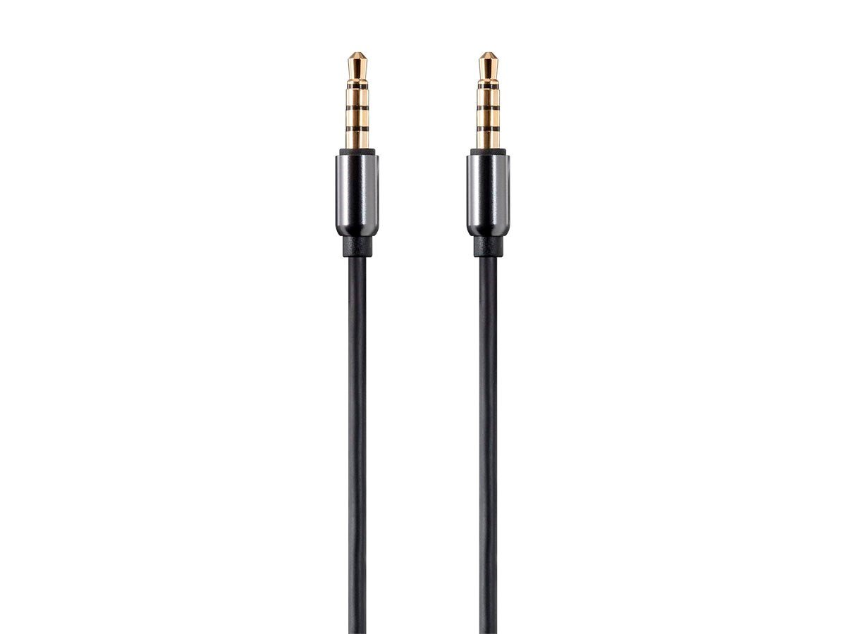 Monoprice Onyx Series Auxiliary 3.5mm TRRS Audio & Microphone Cable, 1ft