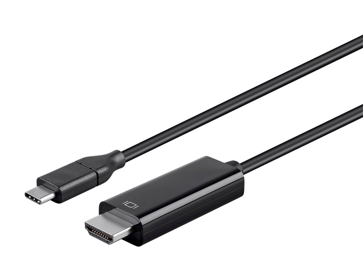 Monoprice USB Type to HDMI 3.1 Cable - 5Gbps, 4K@30Hz, Black, 3ft - Monoprice.com