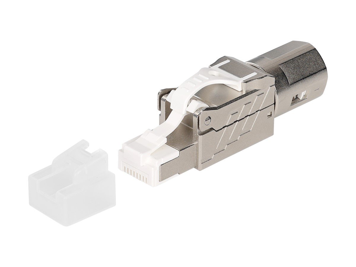 Cat7 Cat6a Cat6 RJ45 connector Cat 7 network connector rj45 plug metal  shielded RJ45 Connectors ethernet