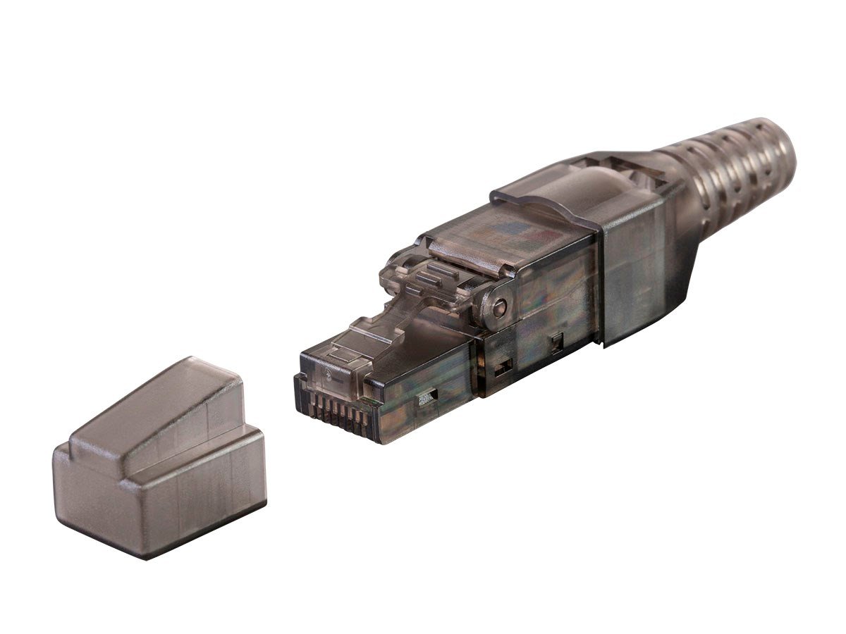 Monoprice Entegrade Series Cat6 RJ-45 Field Connection Modular Plug, Unshielded for 23/24AWG Installation Cable, 10 pack - main image