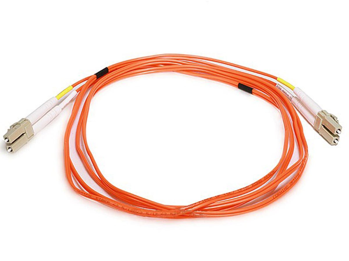 Monoprice OM1 Fiber Optic Cable - LC/LC, UL, 62.5/125 Type, Multi-Mode, Orange, 2m, Corning - main image
