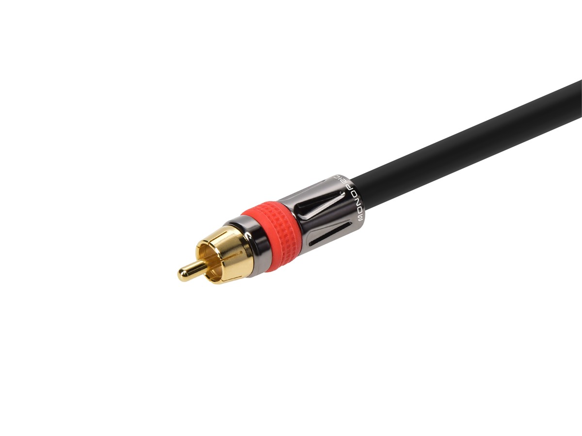 Monoprice 6in RCA Female to 2x RCA Male Digital Coaxial Splitter Adapter 