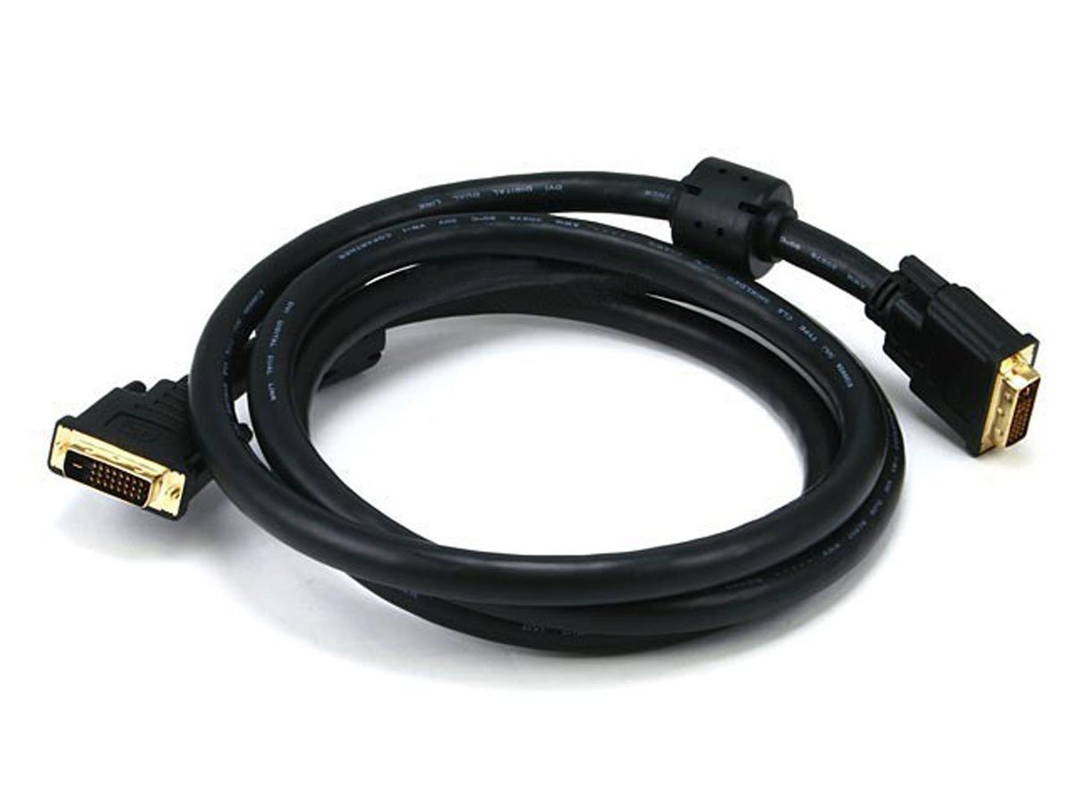 Monoprice 6ft 24AWG CL2 Dual Link DVI-D Cable - Black - main image
