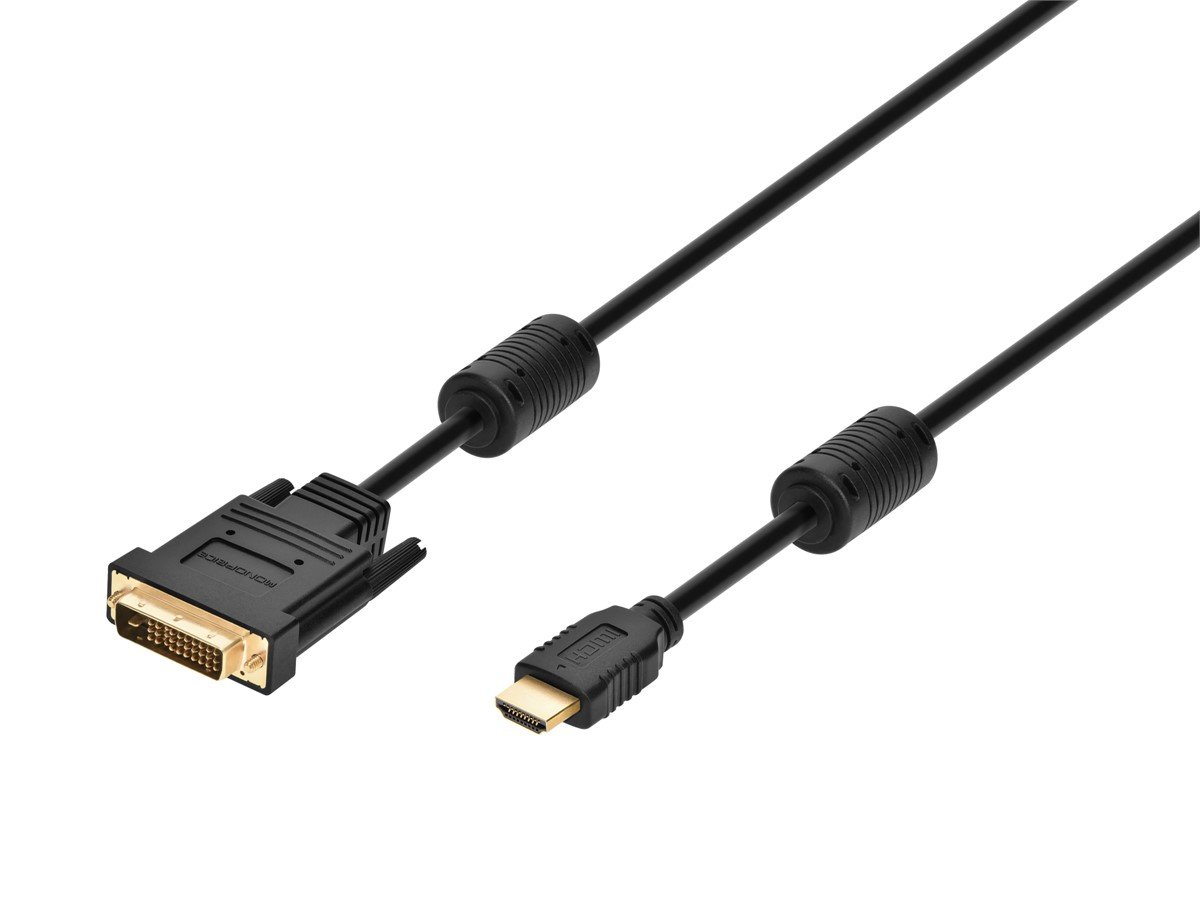 Monoprice 6ft 28AWG HDMI to M1-D (P&D) Cable, Black - main image