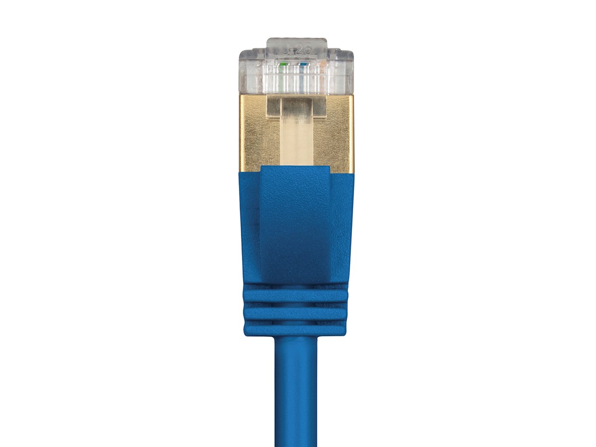 Pack of 5 Snagless/Molded Boot 6 inch Color:Blue SONOVIN Cat6a Blue Slim Ethernet Patch Cable 