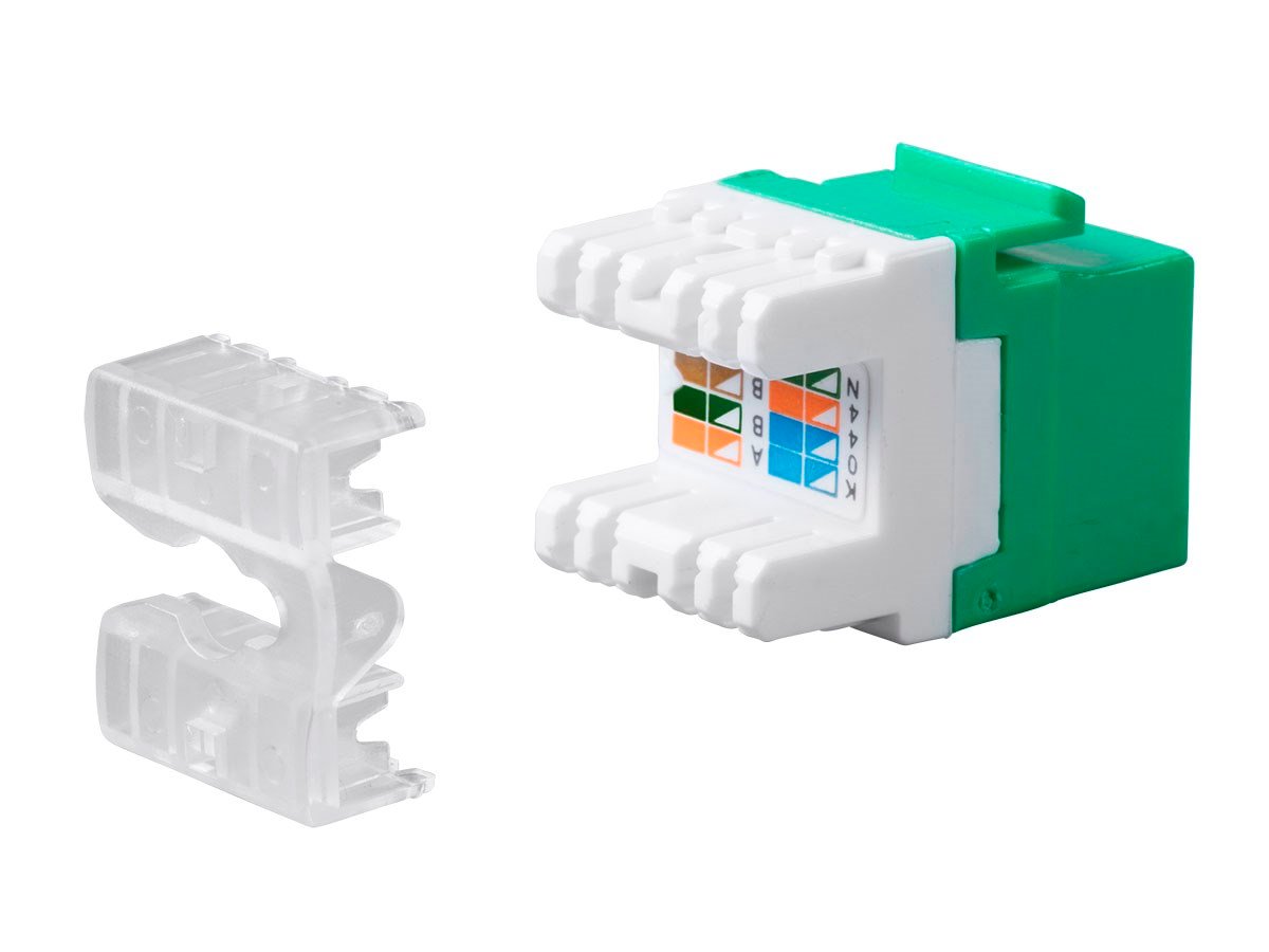 Monoprice Cat6 RJ45 180Degree Punch Down Keystone Jack Short body