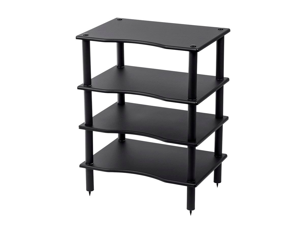 Monolith by Monoprice 4 Tier Audio Stand, 0.60 Shelf Thickness, Black - main image