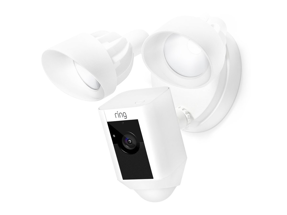 Ring Floodlight Camera Motion-Activated HD Security Cam Two-Way Talk and Sire... 