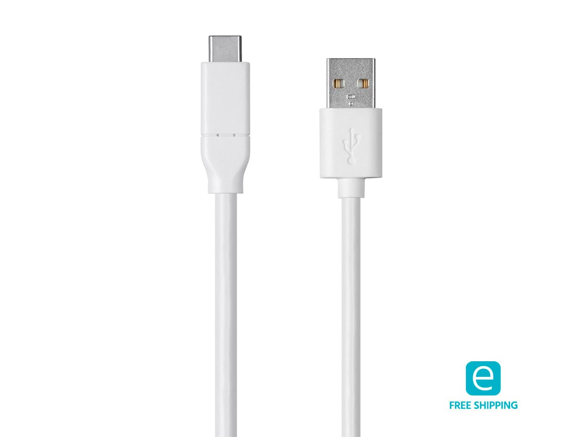Monoprice Essentials USB TypeC to USB TypeA 2.0 Cable 480Mbps, 3A