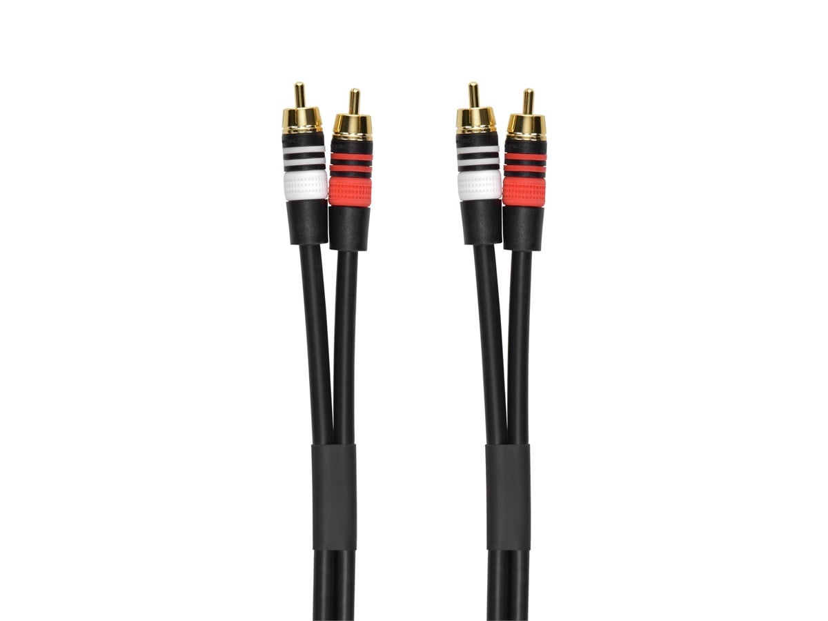 Monoprice 35ft Premium 2 RCA Plug/2 RCA Plug M/M 22AWG Cable
