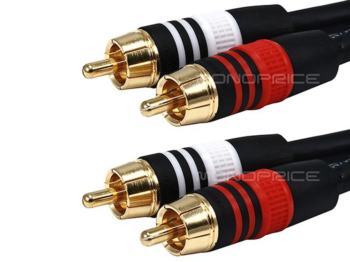 Monoprice 5-rca Component Video/audio Coaxial Cable - 6 Feet - Black