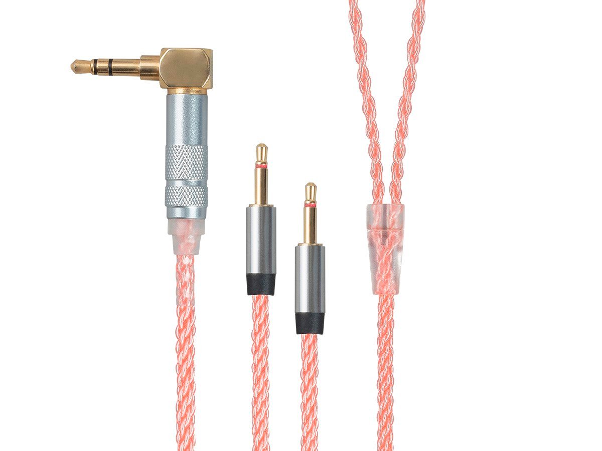 Monolith by Monoprice Oxygen Free Copper Braided Headphone Cable 3.5mm and Dual 2.5mm TRS - 5 feet - main image