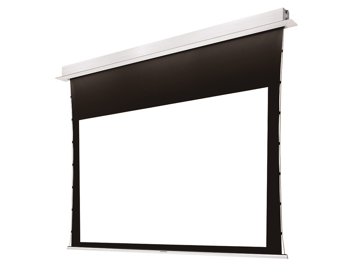 Monoprice 106in Ultra HD 4K Ceiling-Recessed Motorized Projection Screen 16:9 No Logo - main image