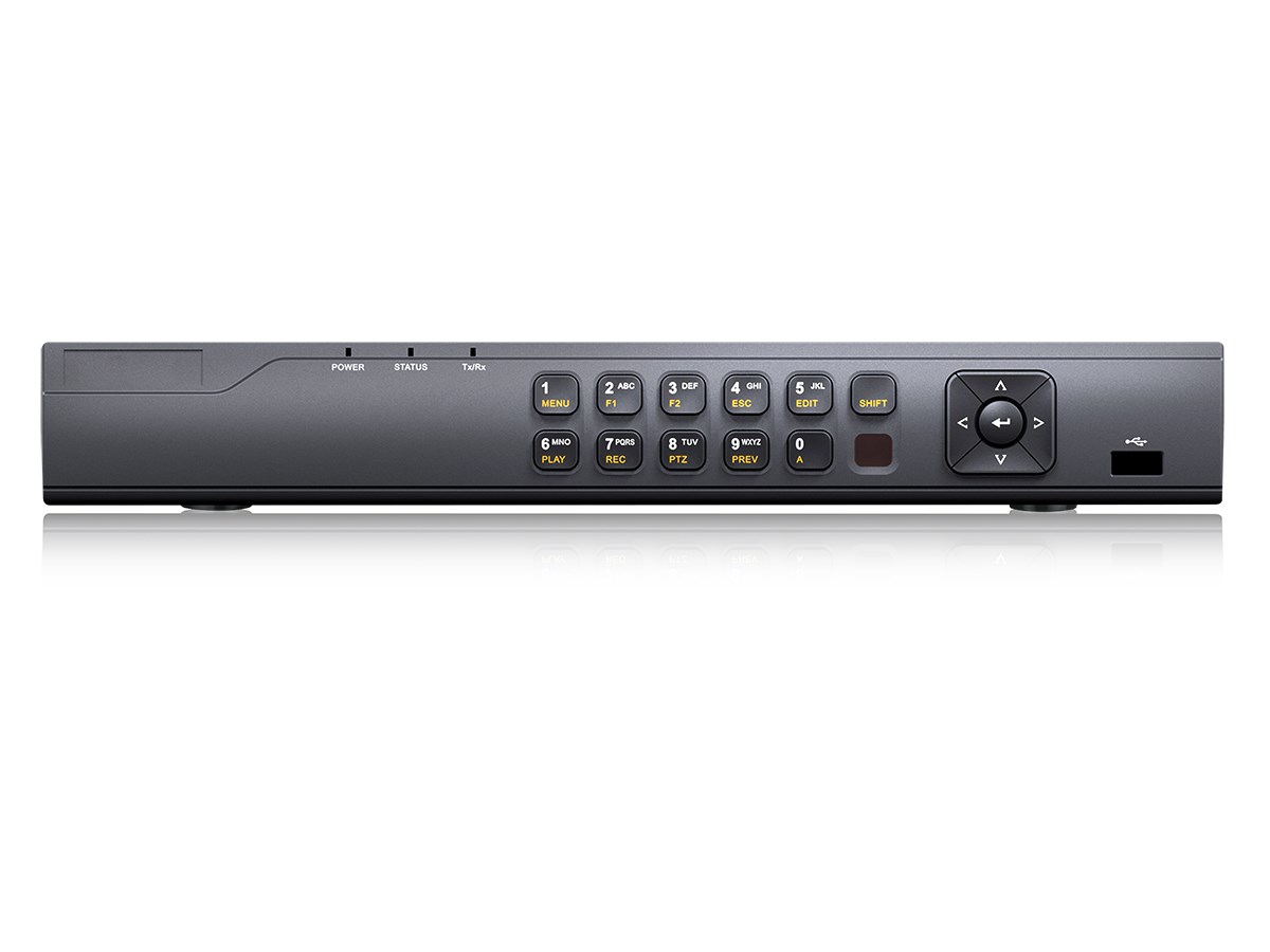 Monoprice 4 CH HD-TVI DVR, 5-in-1, H.265+, up to 5MP input, Up to 2CH 6MP IP Cameras Input, Supports up to 4 HD-TVI / Analog Cameras + 2 IP Cameras HDMI - main image