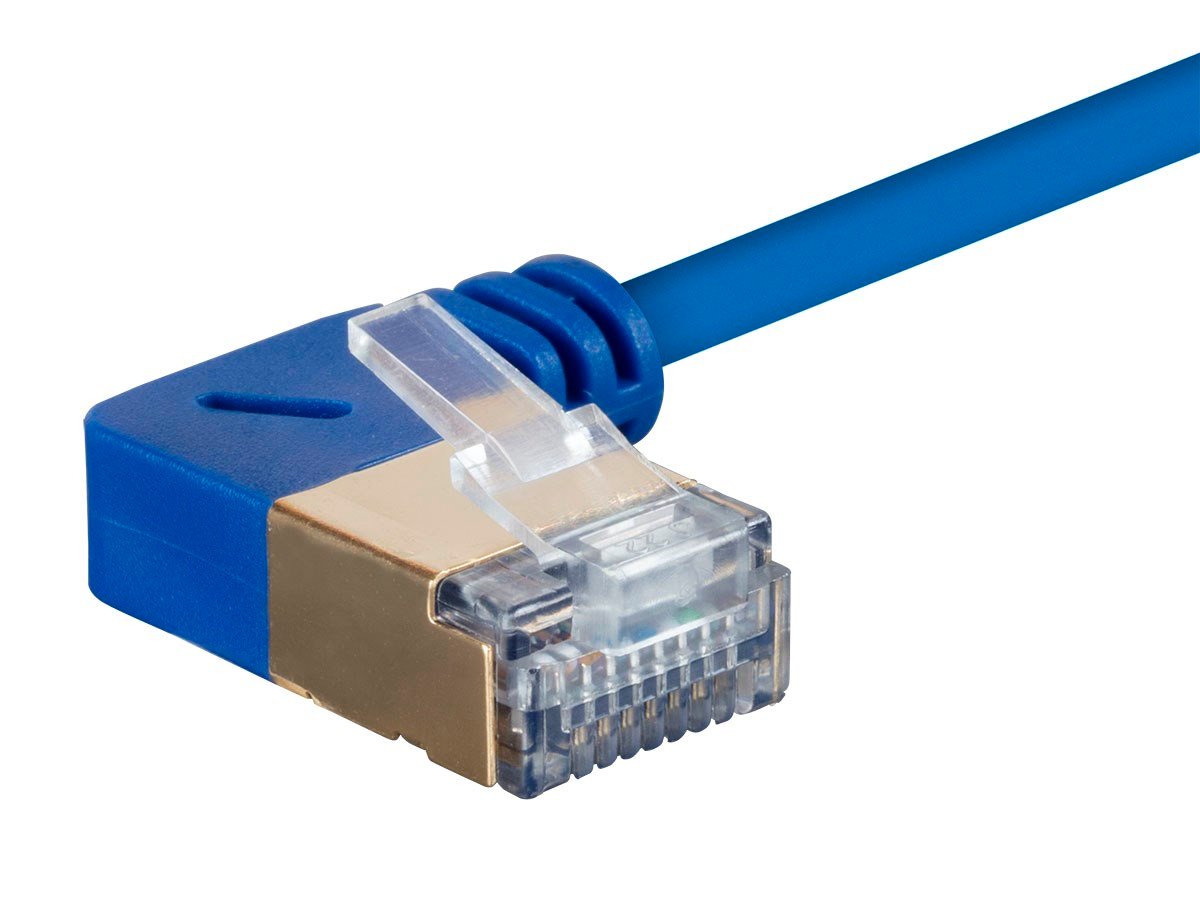 Monoprice Entegrade Cat 7 S/FTP Double-Shielded Ethernet Patch Cable (2',  Blue)