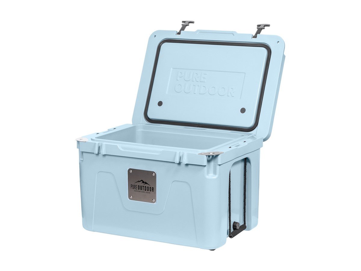 Pure Outdoor By Monoprice Emperor 25 Rotomolded Portable Cooler 6.6 Gal, Blue