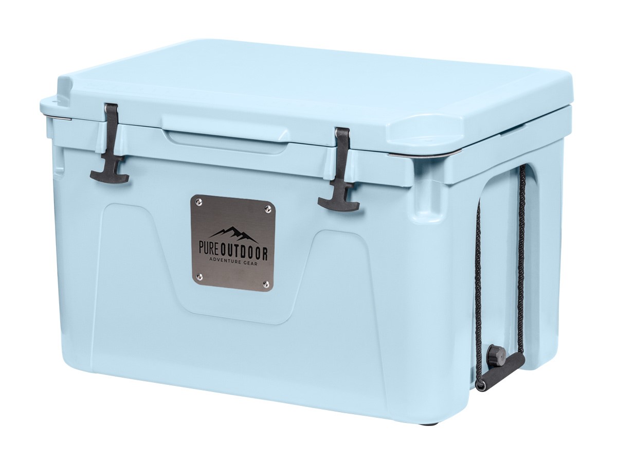 Pure Outdoor by Monoprice Emperor 50 Rotomolded Portable Cooler 13.2 Gal  Blue