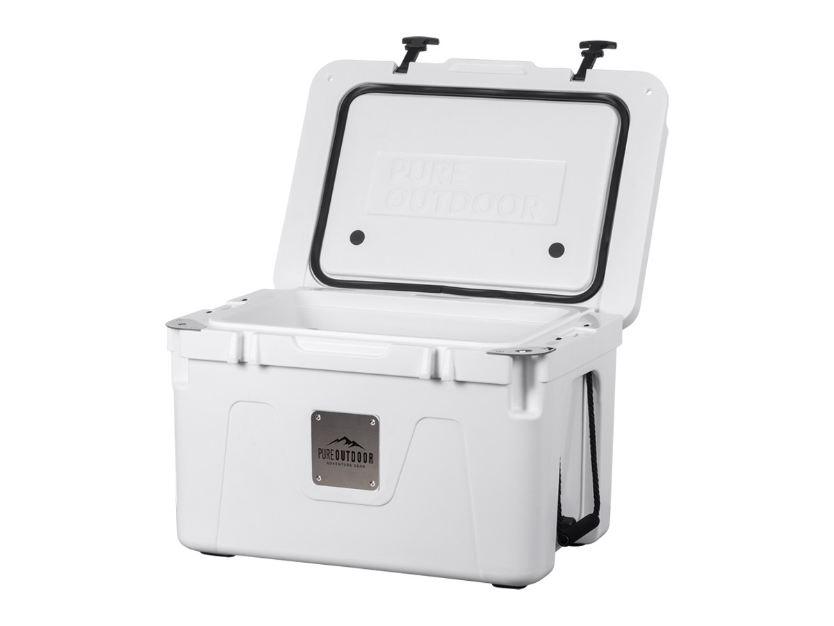 Pure Outdoor by Monoprice Emperor 80 Rotomolded Portable Cooler 21.1 Gal, White - main image