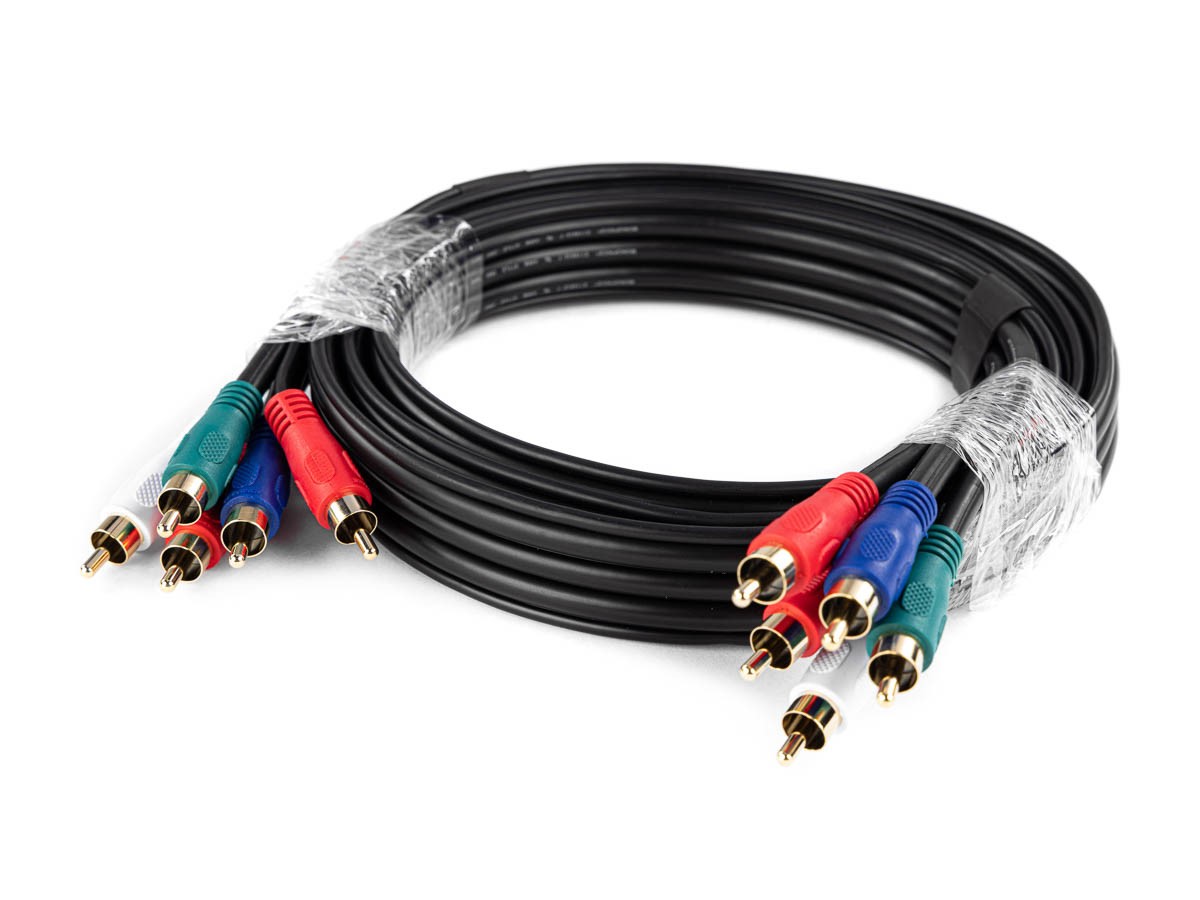 6ft 5 RCA Audio Video Component Cable - 1000ftcables