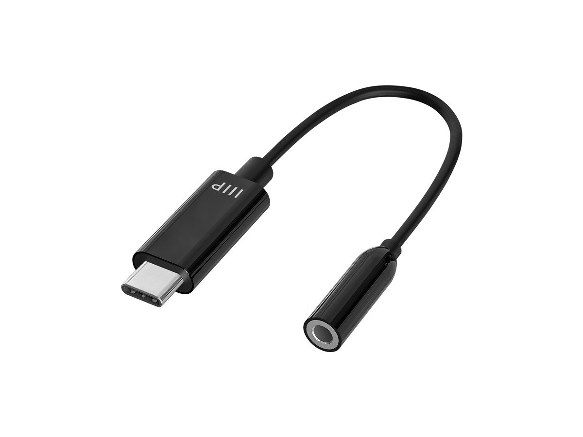 Monoprice USB-C Digital to 3.5mm Auxiliary Audio Adapter, Black