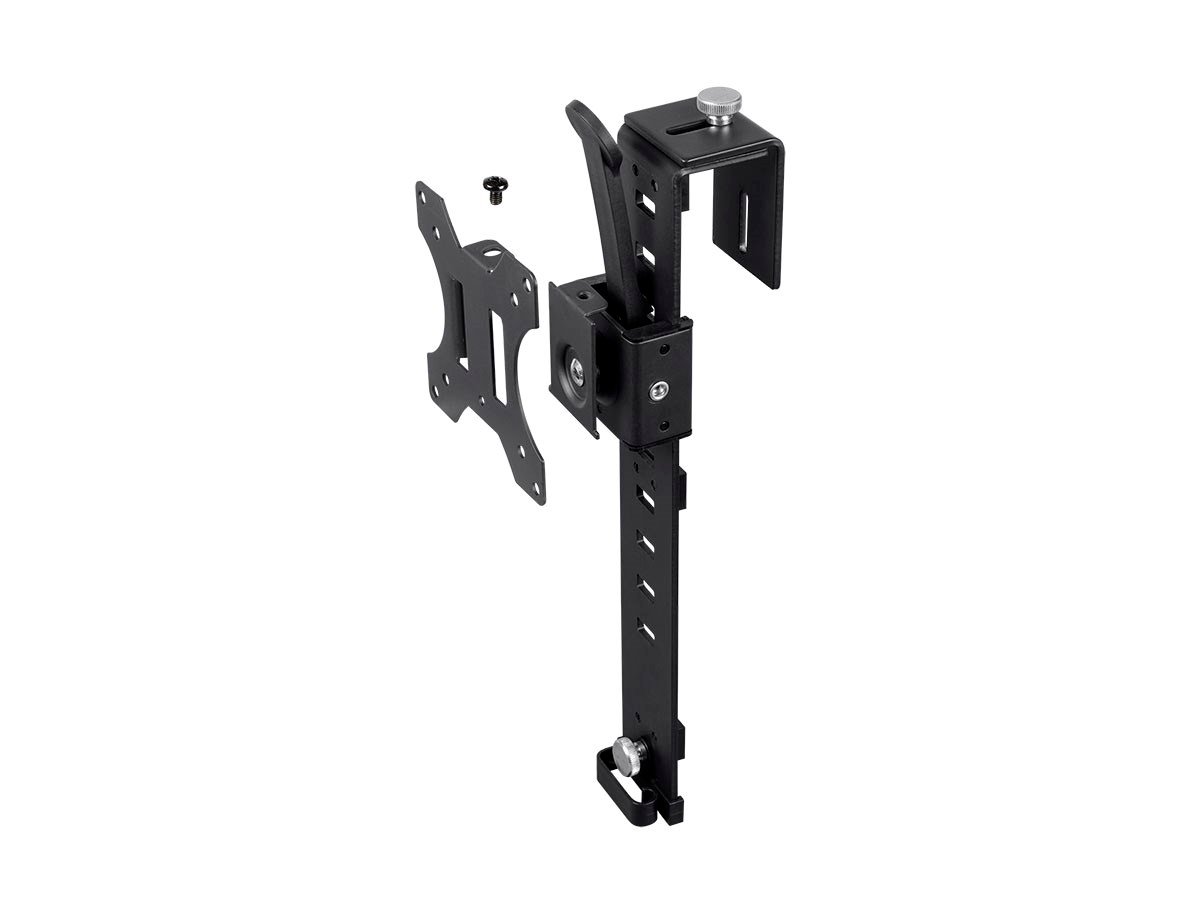 Durable Adjustable Height Black Details about   Monoprice Cubicle Flat Panel Monitor Mount 