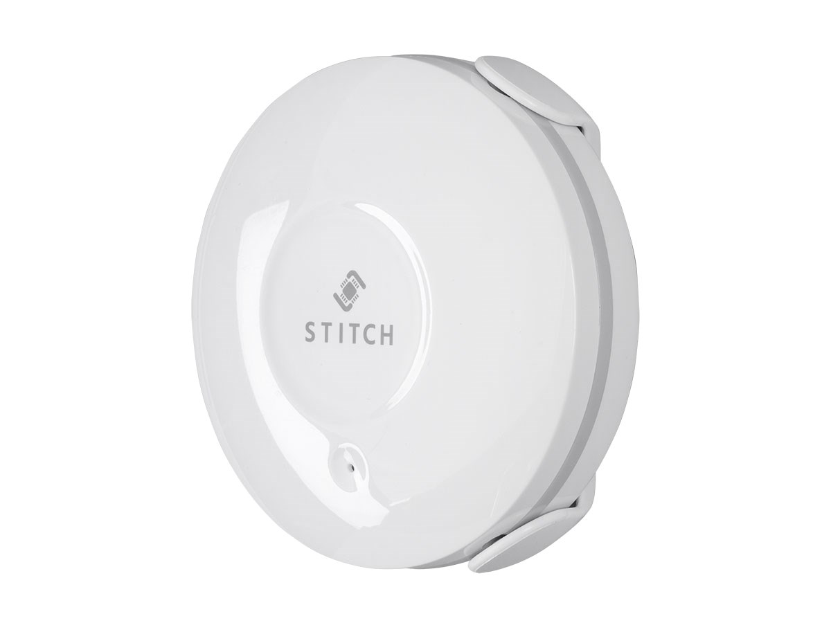 From STITCH Smart Home Collection Monoprice Wireless Smart Water Leak/Flood Sensor No Hub Required White With Probe and Alarm
