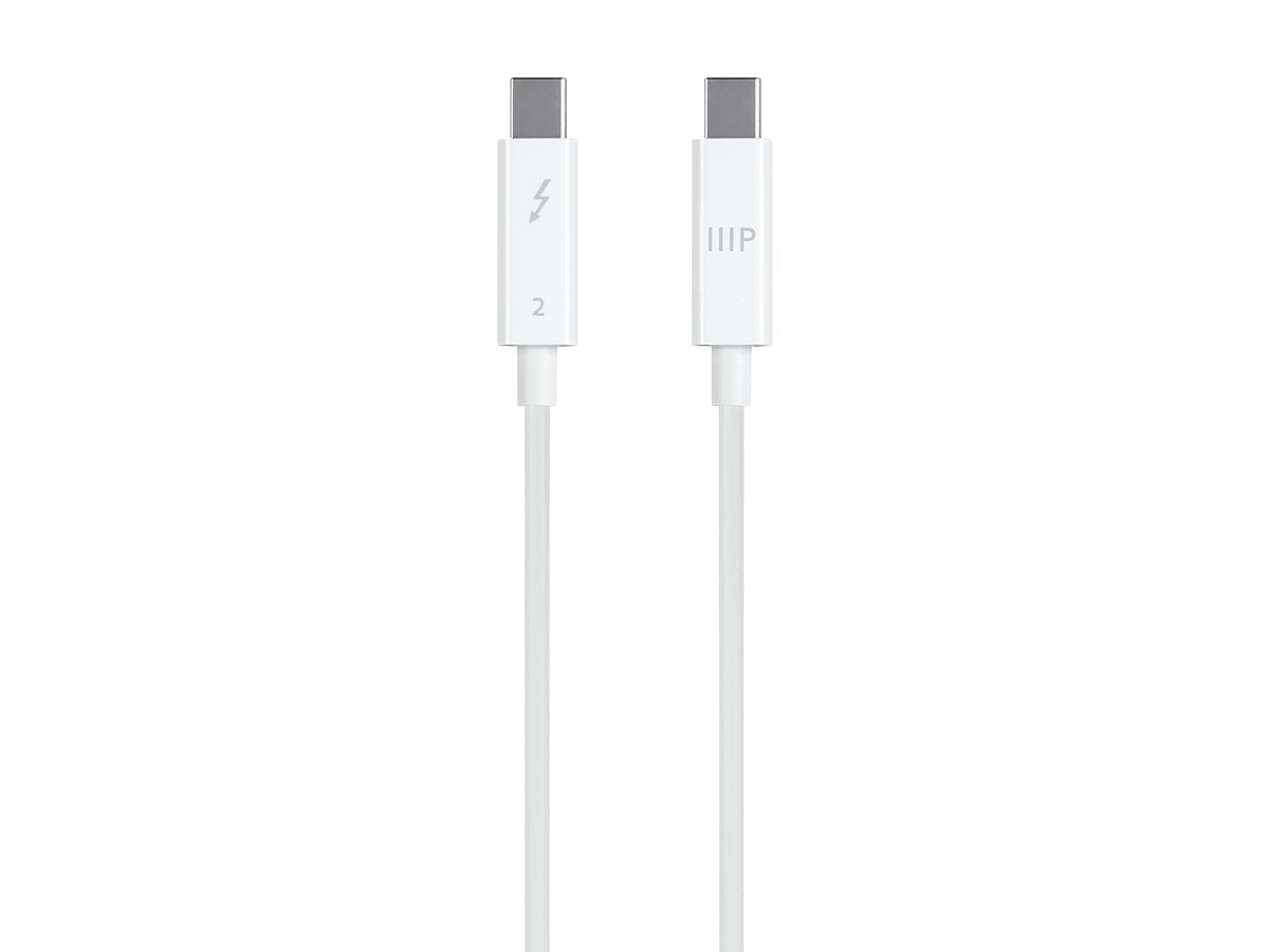 Monoprice Thunderbolt 2 Cable, 20Gbps, 2m, White