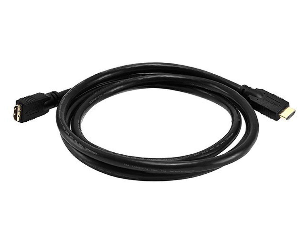 Monoprice Commercial Series High Speed HDMI Extension Cable - 4K@24Hz, 10.2Gbps, 24AWG, CL2, 6ft, Black - main image