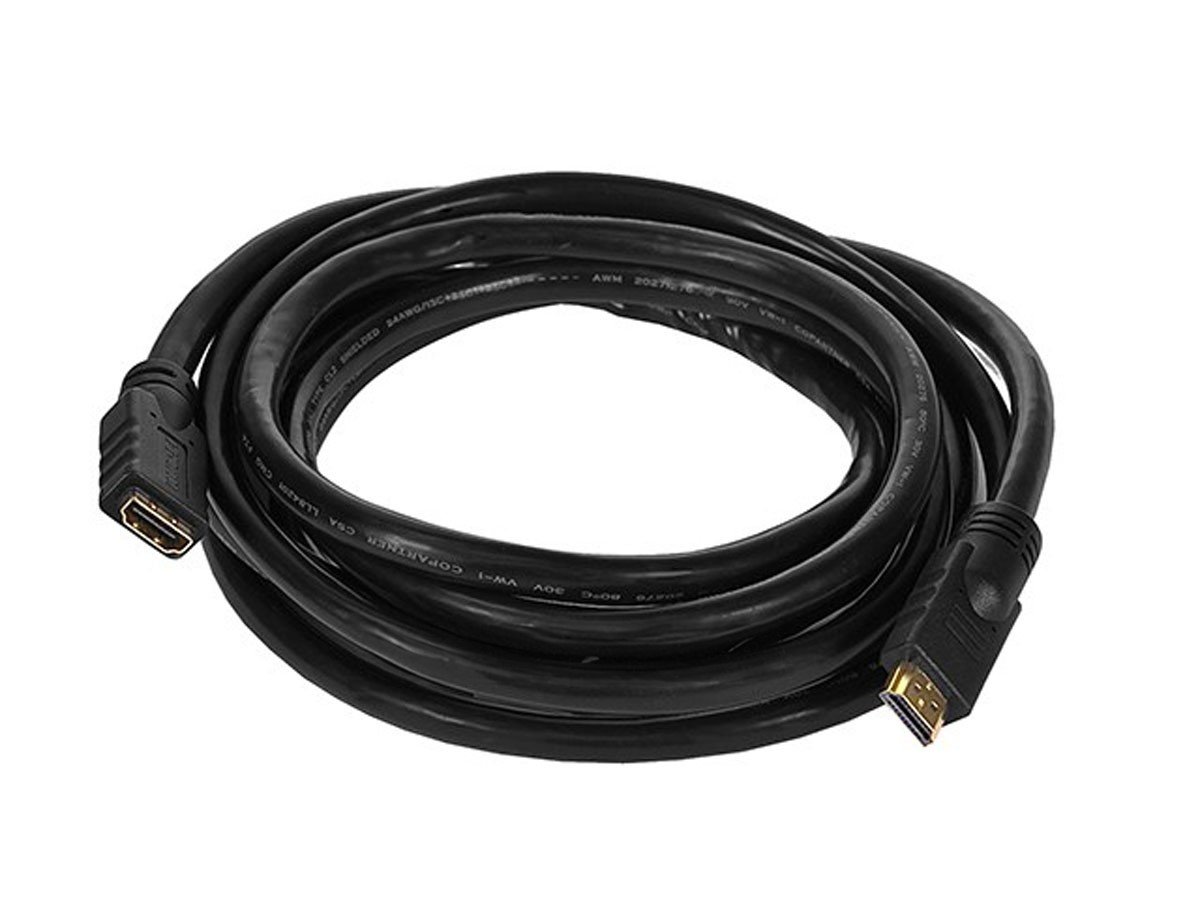 Monoprice Commercial Series High Speed HDMI Extension Cable - 4K@60Hz HDR 18Gbps YCbCr 4:4:4 24AWG CL2 10ft, Black - main image