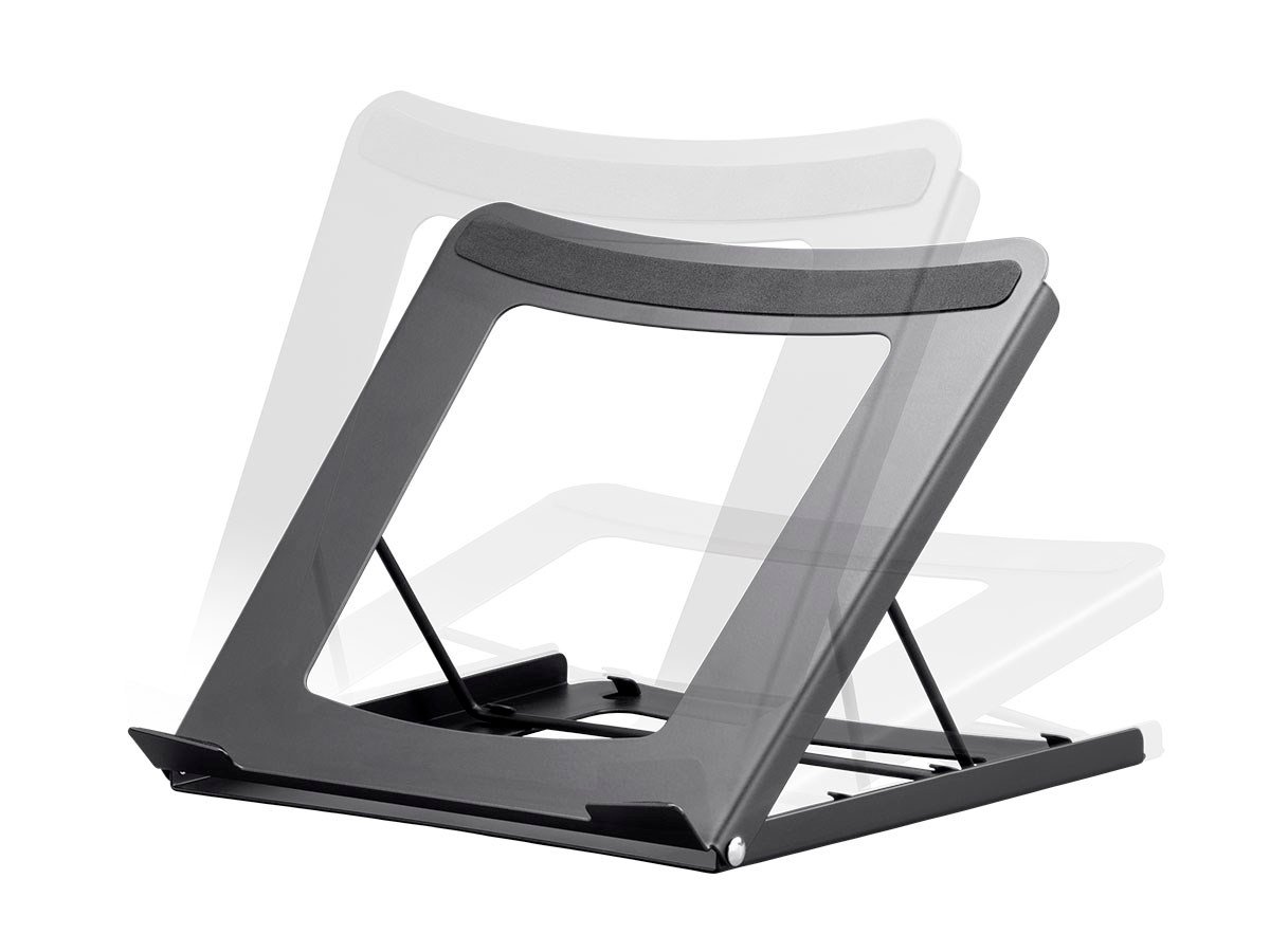 Workstream by Monoprice Adjustable Folding Laptop Stand, Steel - main image
