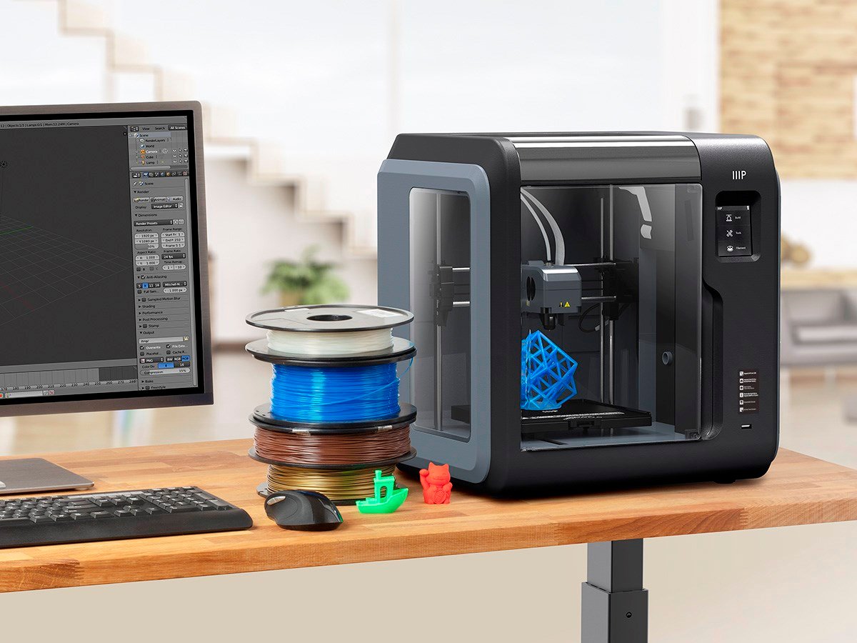 lunge elasticitet metan Monoprice MP Voxel 3D Printer, Fully Enclosed, Easy Wi-Fi, Touchscreen, 8GB  On-Board Memory - Monoprice.com