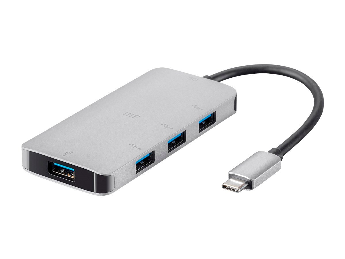 Monoprice Consul Series USB-C 5G Hub Adapter with 4-Port USB 3.0 - main image