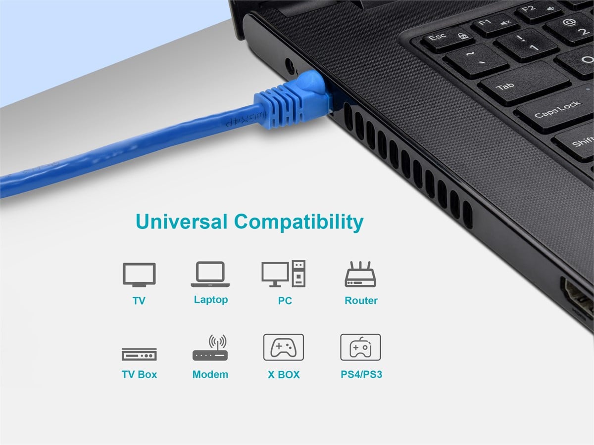 Monoprice 124368 Cat6A イーサネットパッチケーブル - ネットワーク