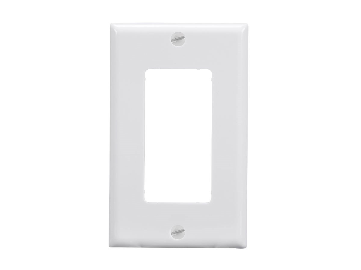 1-Gang Décor Wall Plate, White - main image