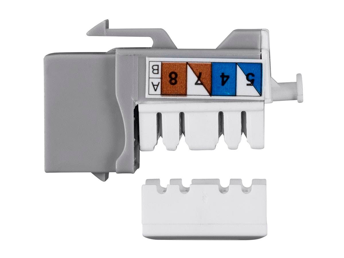 Monoprice Cat6A RJ45 Dual IDC 90Degree Keystone Jack for 2226AWG