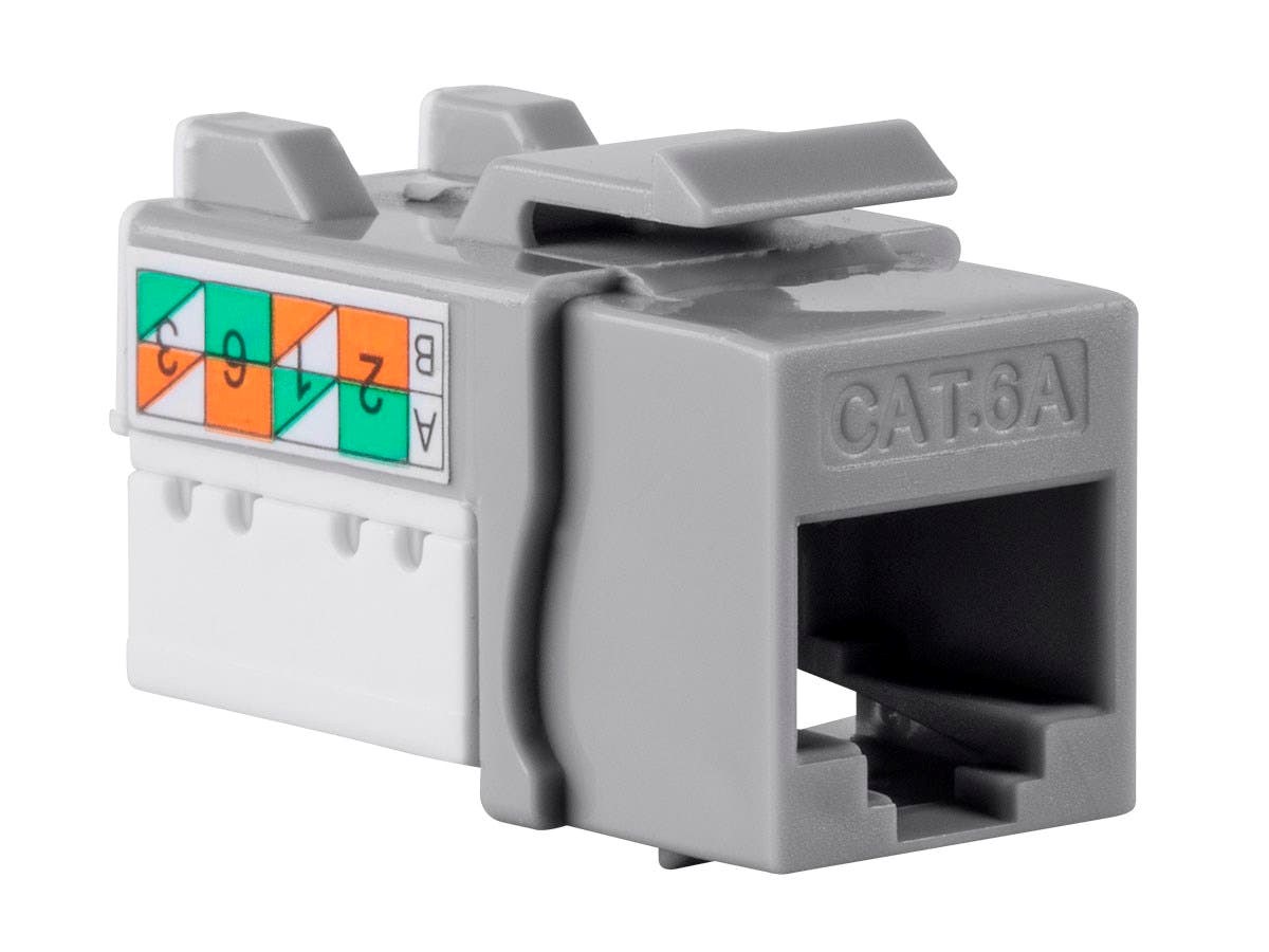 Monoprice Cat6A RJ45 Dual IDC 90Degree Keystone Jack for 2226AWG