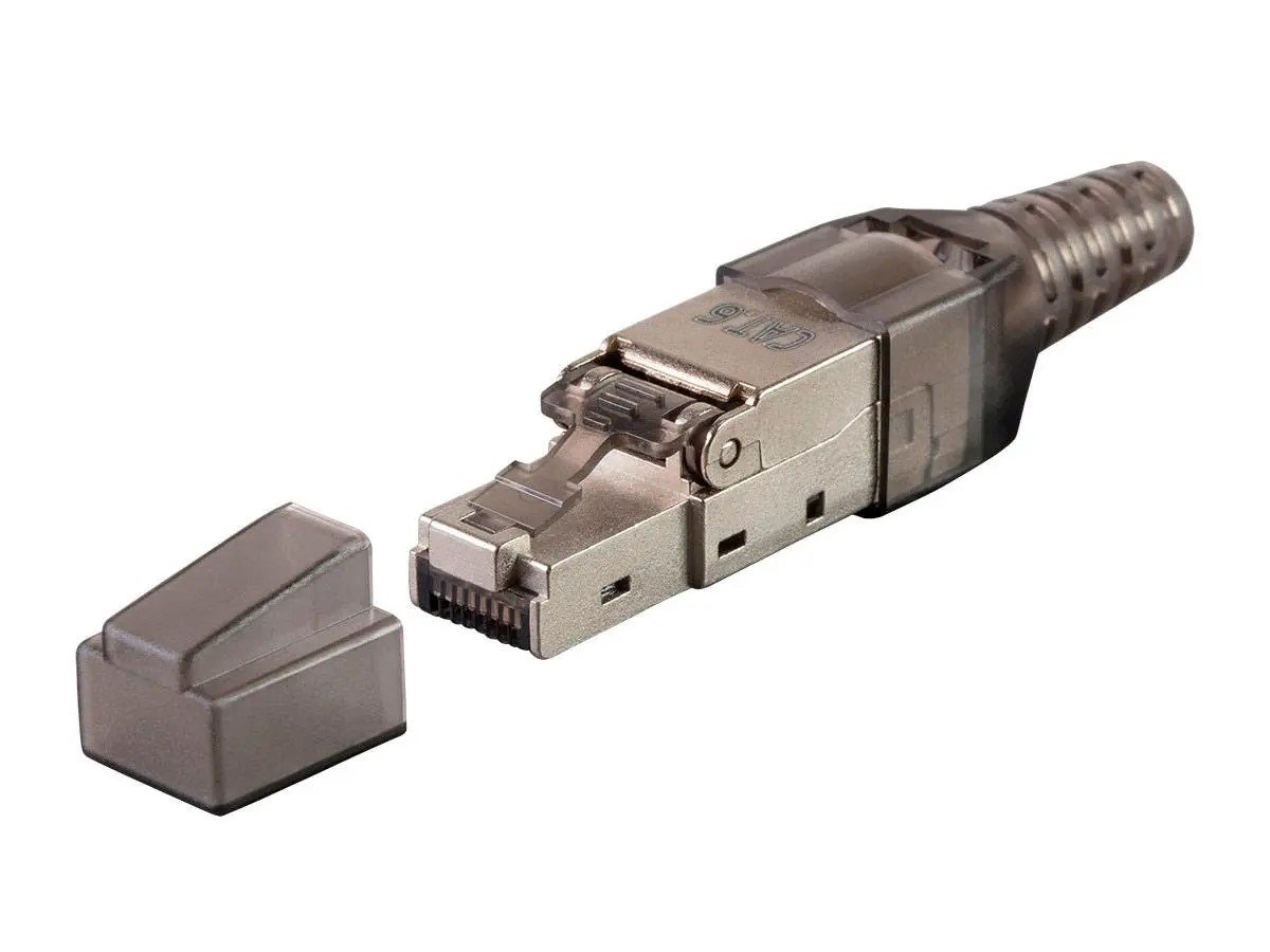 Monoprice Entegrade Series Cat6 RJ-45 Field Connection Modular Plug, Shielded for 23/24AWG Installation Cable, 10 pack - main image