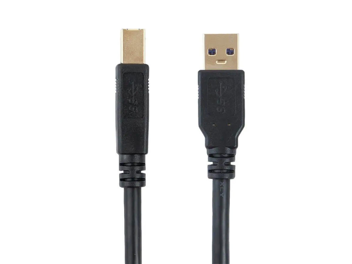 Select Series USB-A to USB-B 3.0 Cable - Black, 0.5m - 3 pack - main image