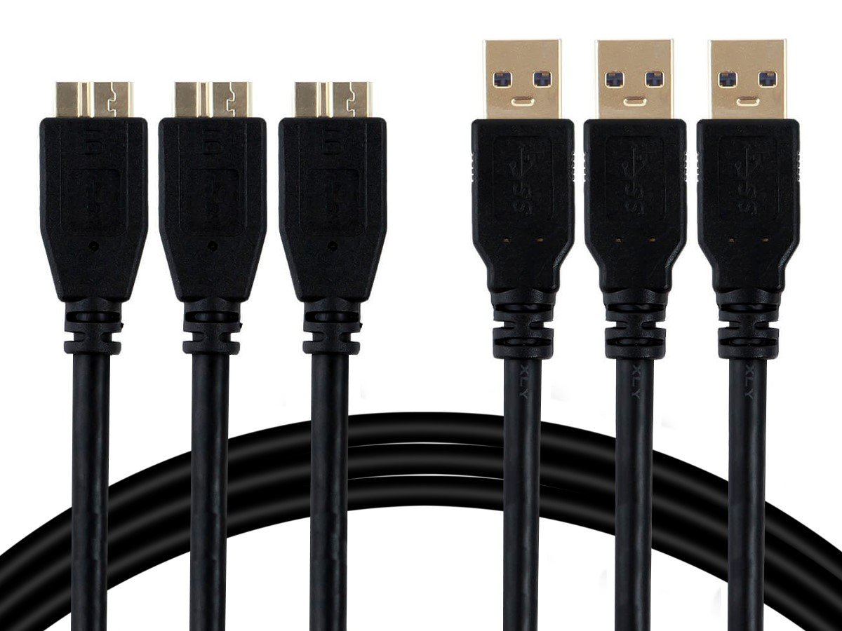 Select Series USB-A to Micro B 3.0 Cable - Black, 0.5m - 3 pack - main image