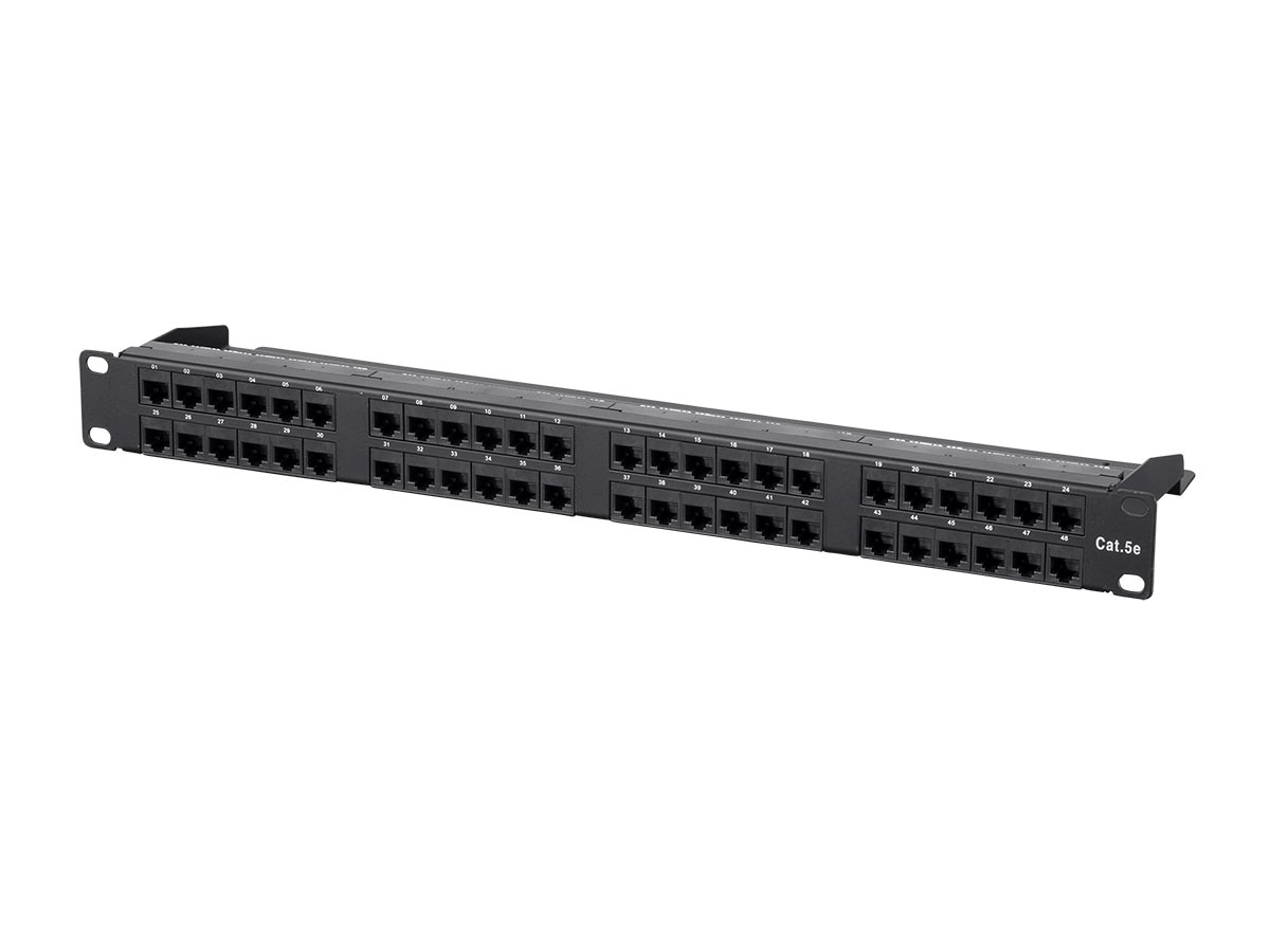 48 port 1u cat5e patch panel