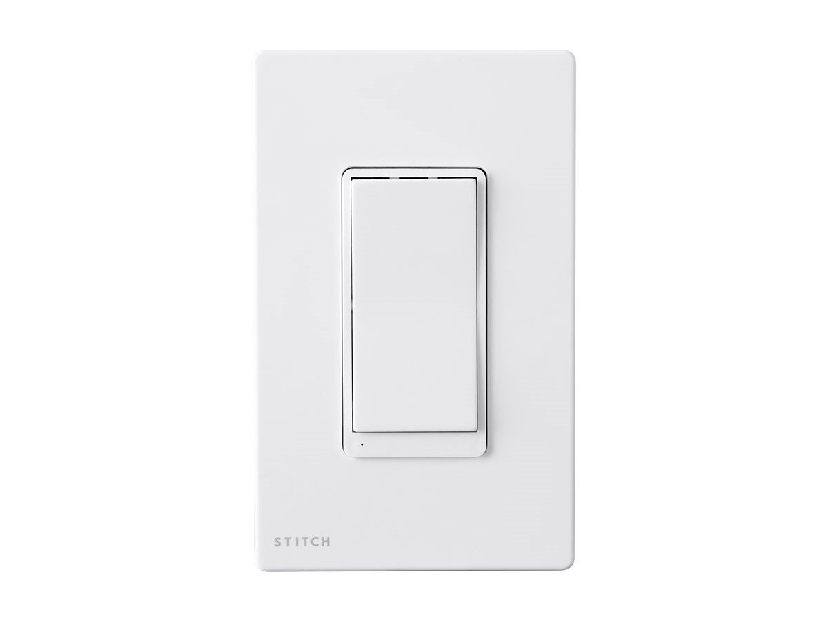 STITCH by Monoprice Smart In-Wall On/Off Light Switch, Works with Alexa and Google Home for Touchless Voice Control, No Hub Required - main image