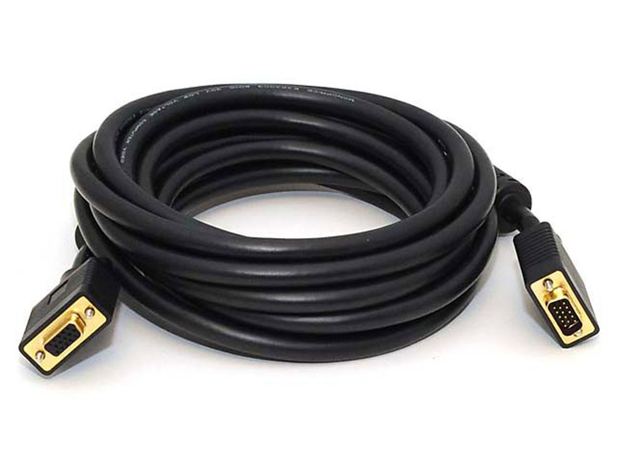 Photos - Cable (video, audio, USB) Monoprice 15ft Super VGA M/F CL2 Rated (For In-Wall Installation 
