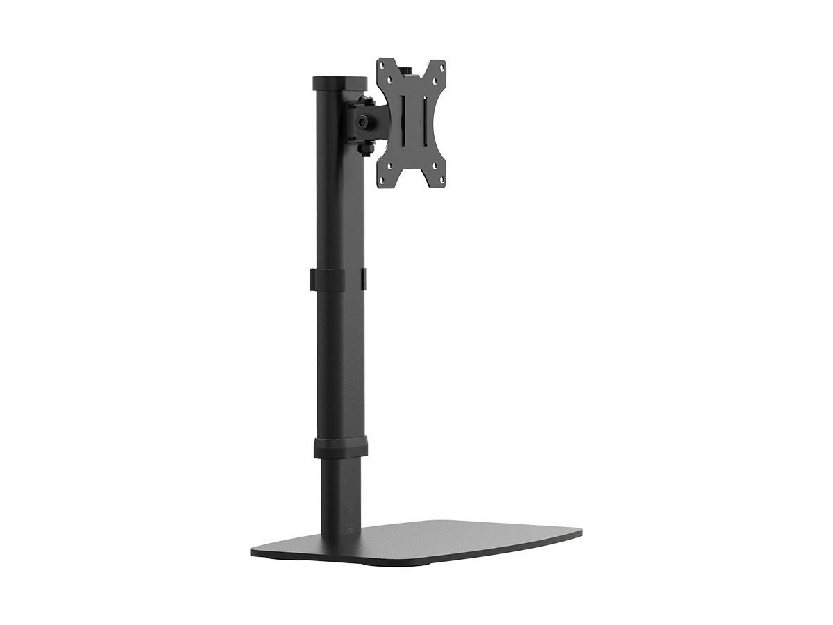 Basics Single Computer Monitor Stand – Height Adjustable Desk Arm  Mount, Steel & DisplayPort to DisplayPort HD Display Cable - 6 Feet