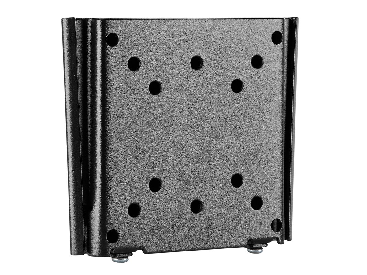Monoprice COMBO Essential Fixed TV Wall Mount Bracket Low Profile For 10 To  26 TVs up to 30lbs Max VESA 100x100 Heavy Duty Concrete and Brick