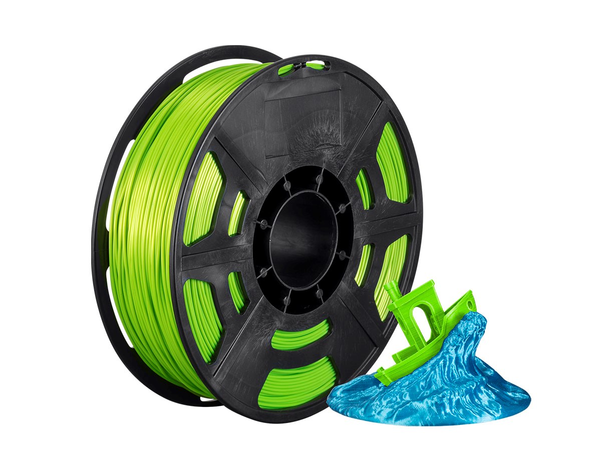 Monoprice Hi-Gloss 3D Printer Filament PLA 1.75mm 1kg/spool, Pale Green - main image