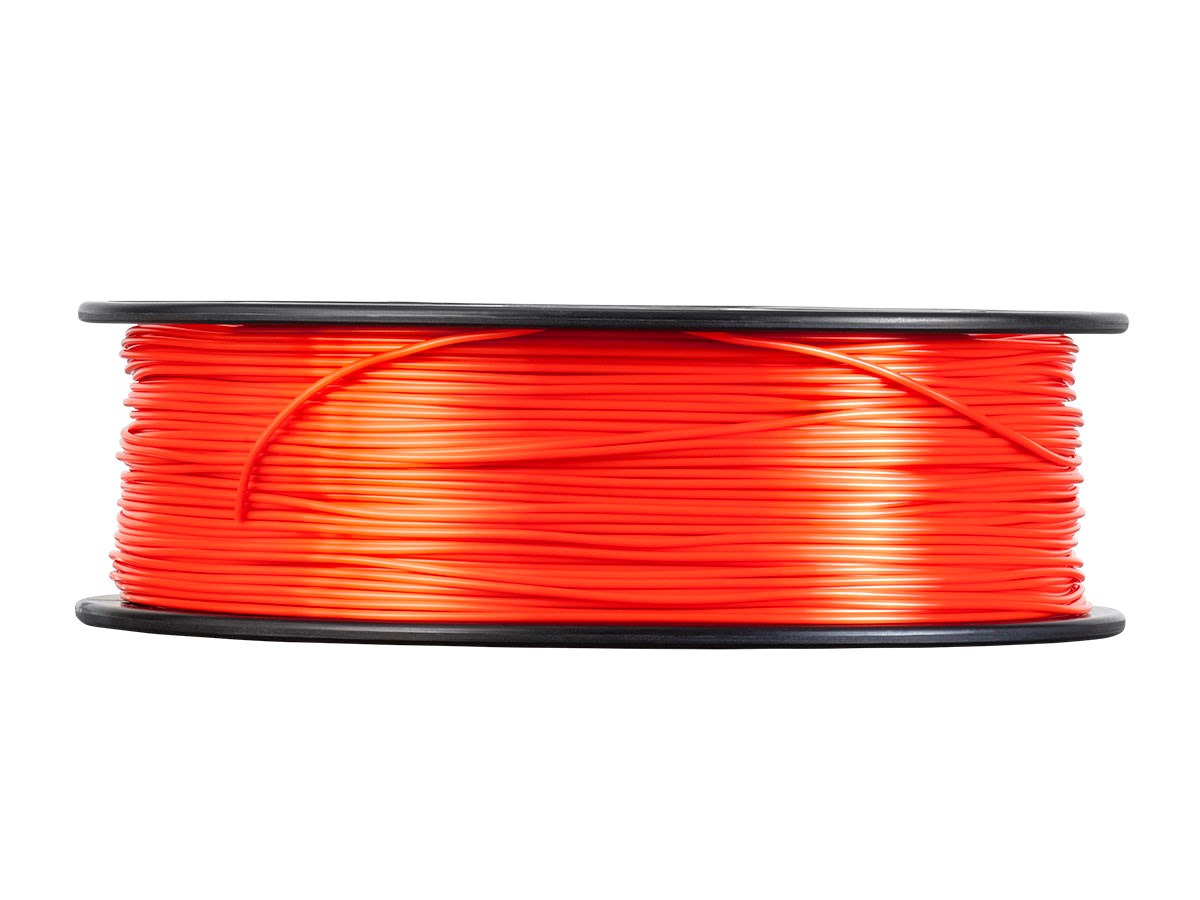 Monoprice Hi-Gloss 3D Printer Filament PLA 1.75mm 1kg/spool, Orange Red ... - 362814