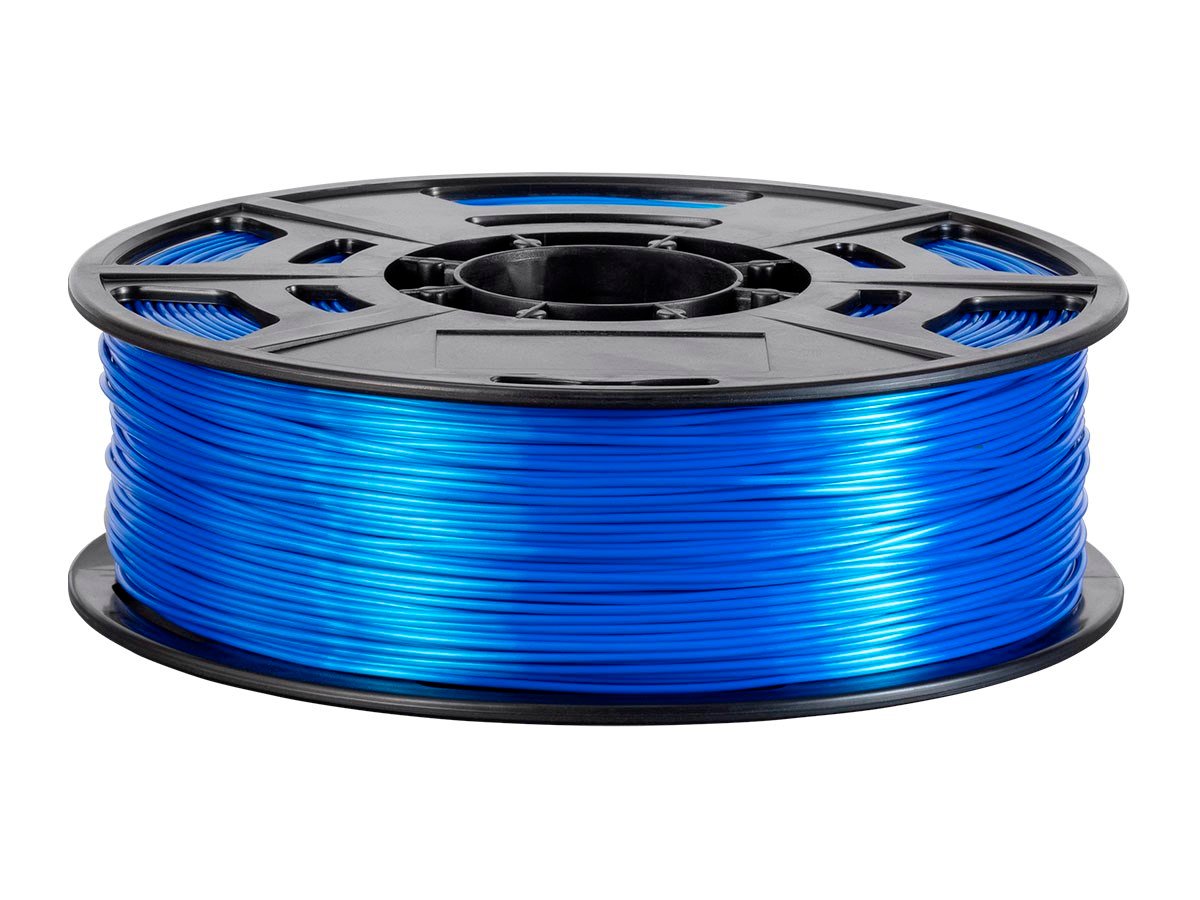 Monoprice Hi-Gloss 3D Printer Filament PLA 1.75mm 1kg/spool, Blue ... - 362843