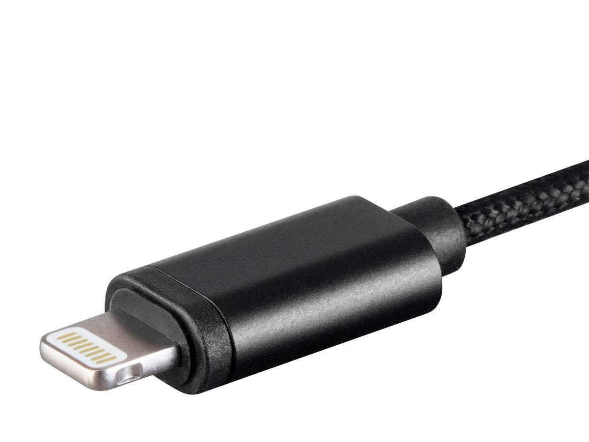 Câble audio Lightning Apple vers mini-jack 3,5 mm (1,2 m), Noir - Zeop Store